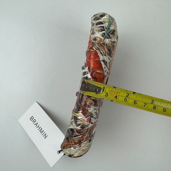 Brahmin Eyeglass Case in Botanica Melbourne Croc Embossed Genuine Leather NEW - Picture 8 of 10